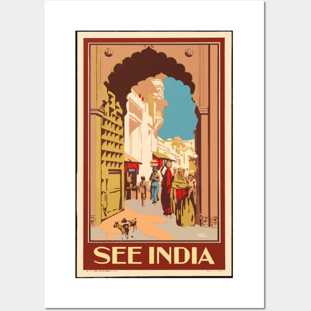 See India Travel Poster Wall Art by Yaelledark